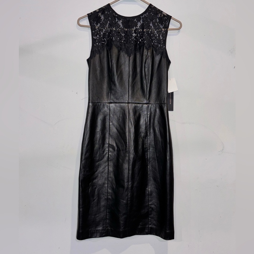 Cynthia Steffe Black Sleeveless Sheath Midi Dress